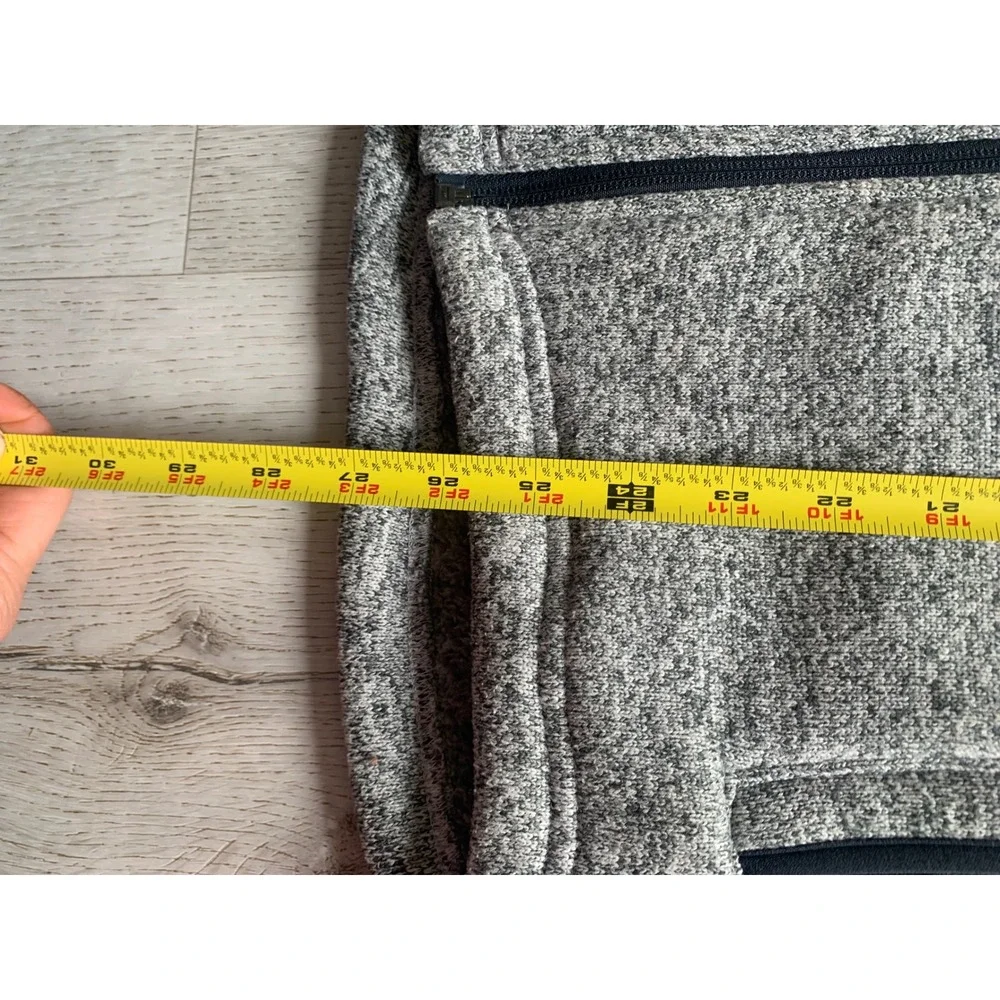 Orvis knit vest gray size M zipper outdoor farm men's hiking fleece casual‎